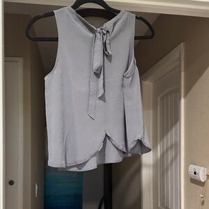 Madewell Light Gray Sleeveless Blouse